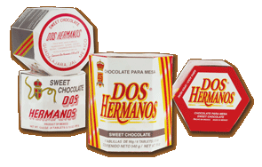 Typical Mexican Chocolate description, mix directions and ingredients = Chocolate Dos Hermanos